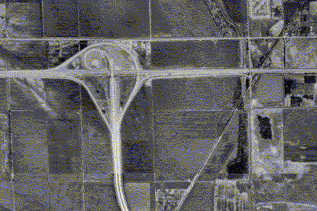 270/255 interchange in 1991